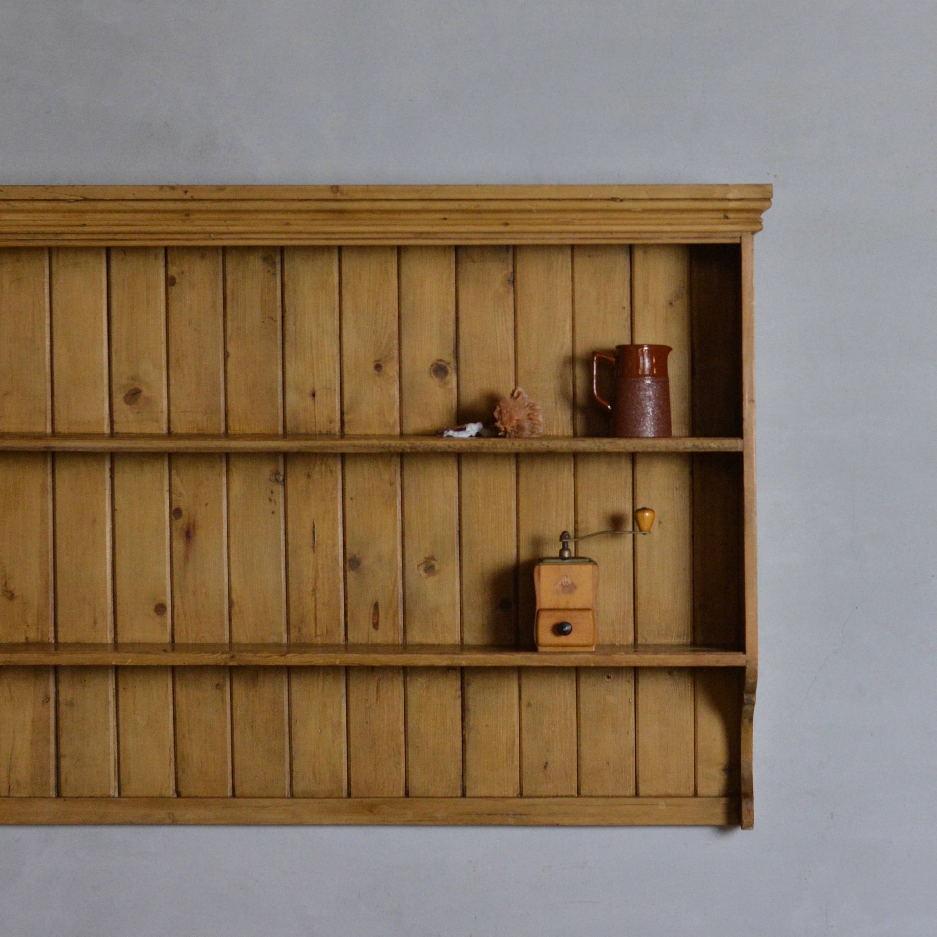 Wall Shelf / ウォール シェルフ〈棚・吊り棚・カントリー・オールド パイン〉SB2011-0004 | SHABBY'S  MARKETPLACE　アンティーク・ヴィンテージ 家具や雑貨のお店 powered by BASE