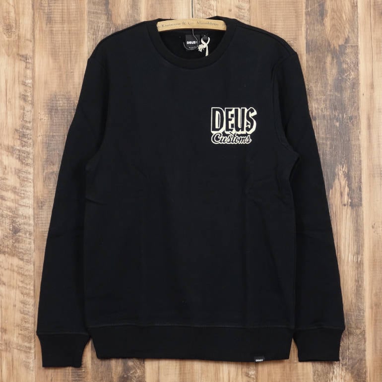 Deus Ex Machina☆RINSE WASH CREW ロゴ コットン トレーナー デウスエクスマキナ スウェット トレーナー メンズ レギュラー
