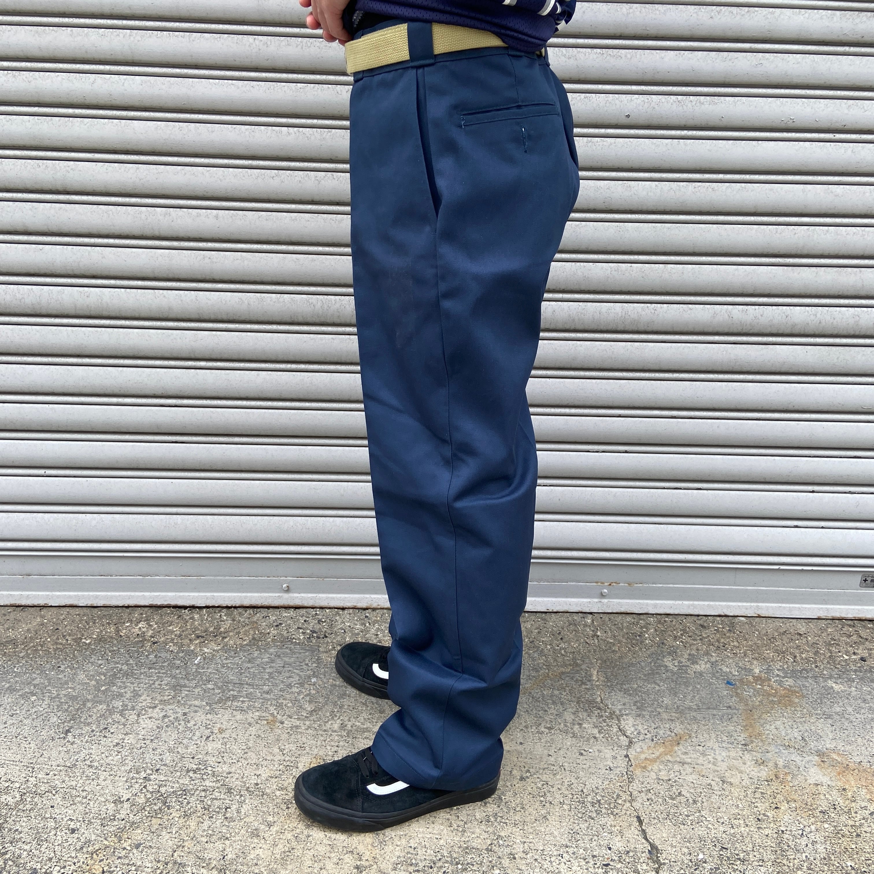 90s Dickies 874 ワークチノパンツ ホンデュラス製 紺 W34 90s Dickies 874 ワークチノパンツ ホンデュラス製 紺 W34