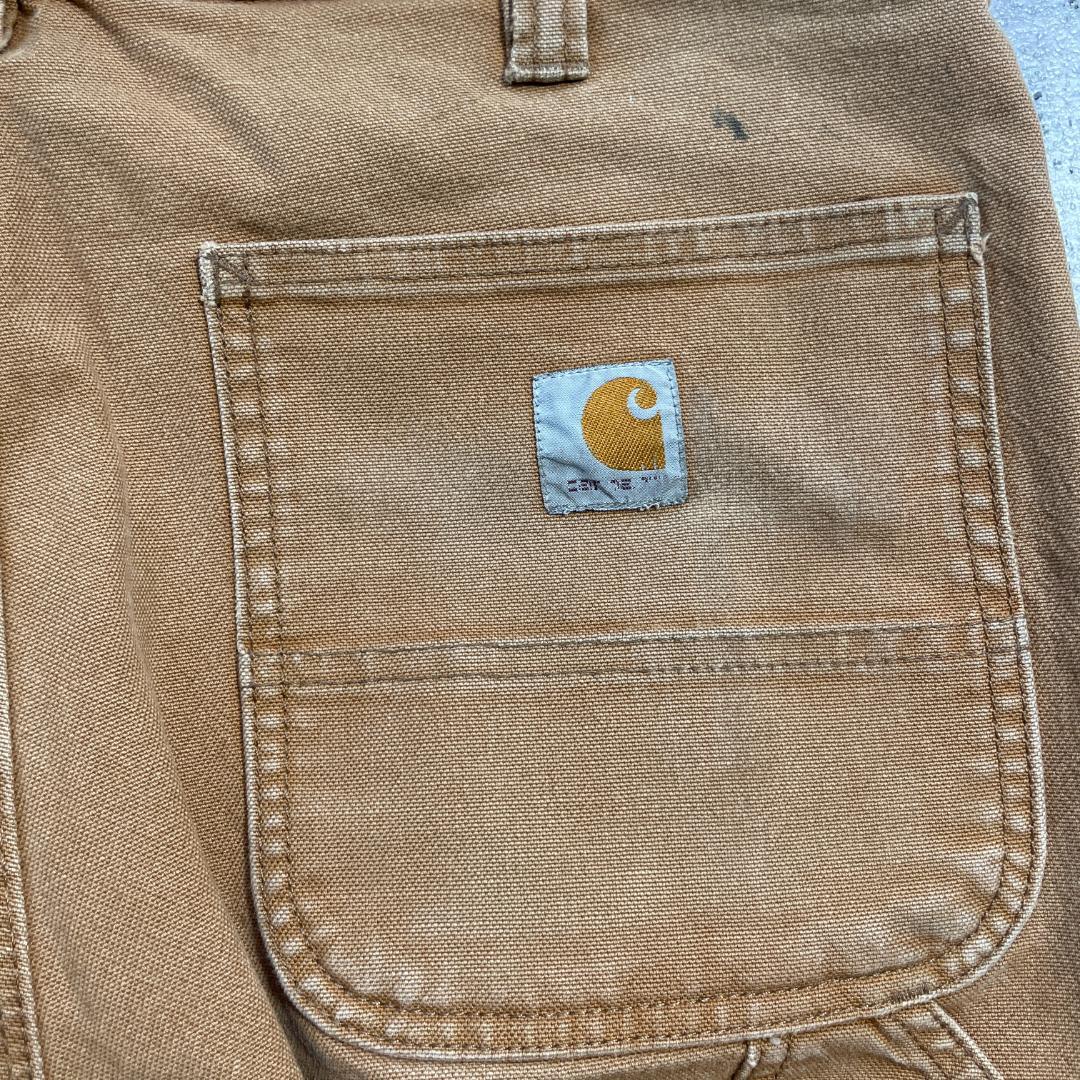 10s ブラウン ダブルニー Carhartt カーハート 34×32 | ib2