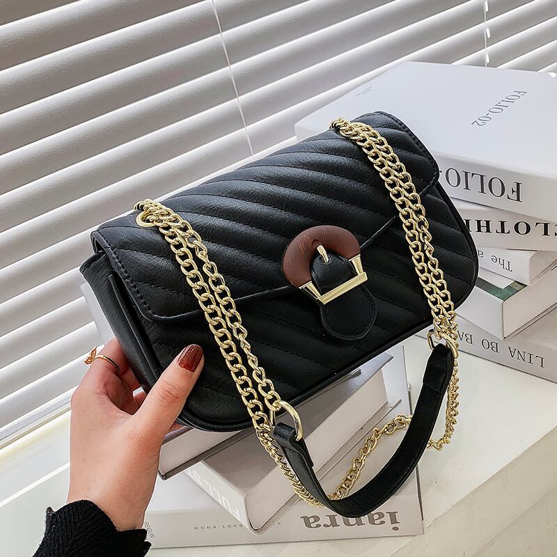 チェーン レッド スクウェア メッセンジャーバッグ 手作りハンドバック79729988725