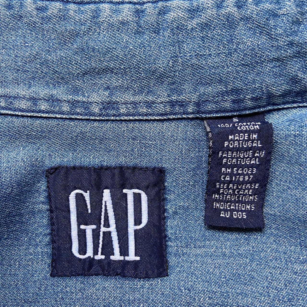 90年代 OLD GAP オールドギャップ チェック柄 ボタンダウン デニム 
