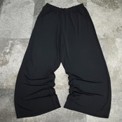 drape silhouette acetate wide easy pants