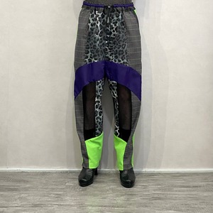 Contrast pants / PUR【Lau made in japan】