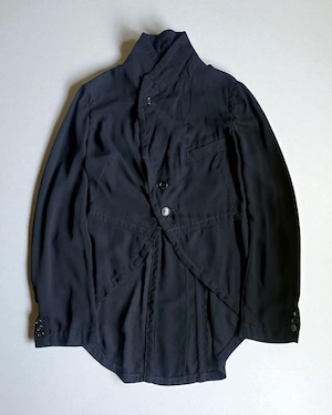 AD2009 BLACK COMME des GARCONS Tailed Asymmetric Jacket
