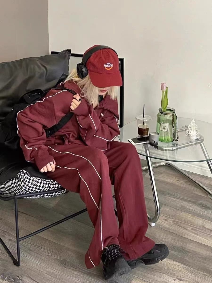 セットアップ ジャケット パンツ レディース 長袖 2色 ジャージ サイド