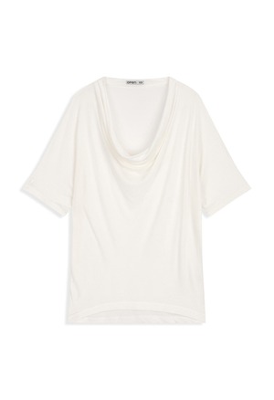 [OPEN YY] COWL NECK TEE, WHITE 正規品 韓国ブランド 韓国通販 韓国代行 韓国ファッション オープン ワイワイ 日本 店舗