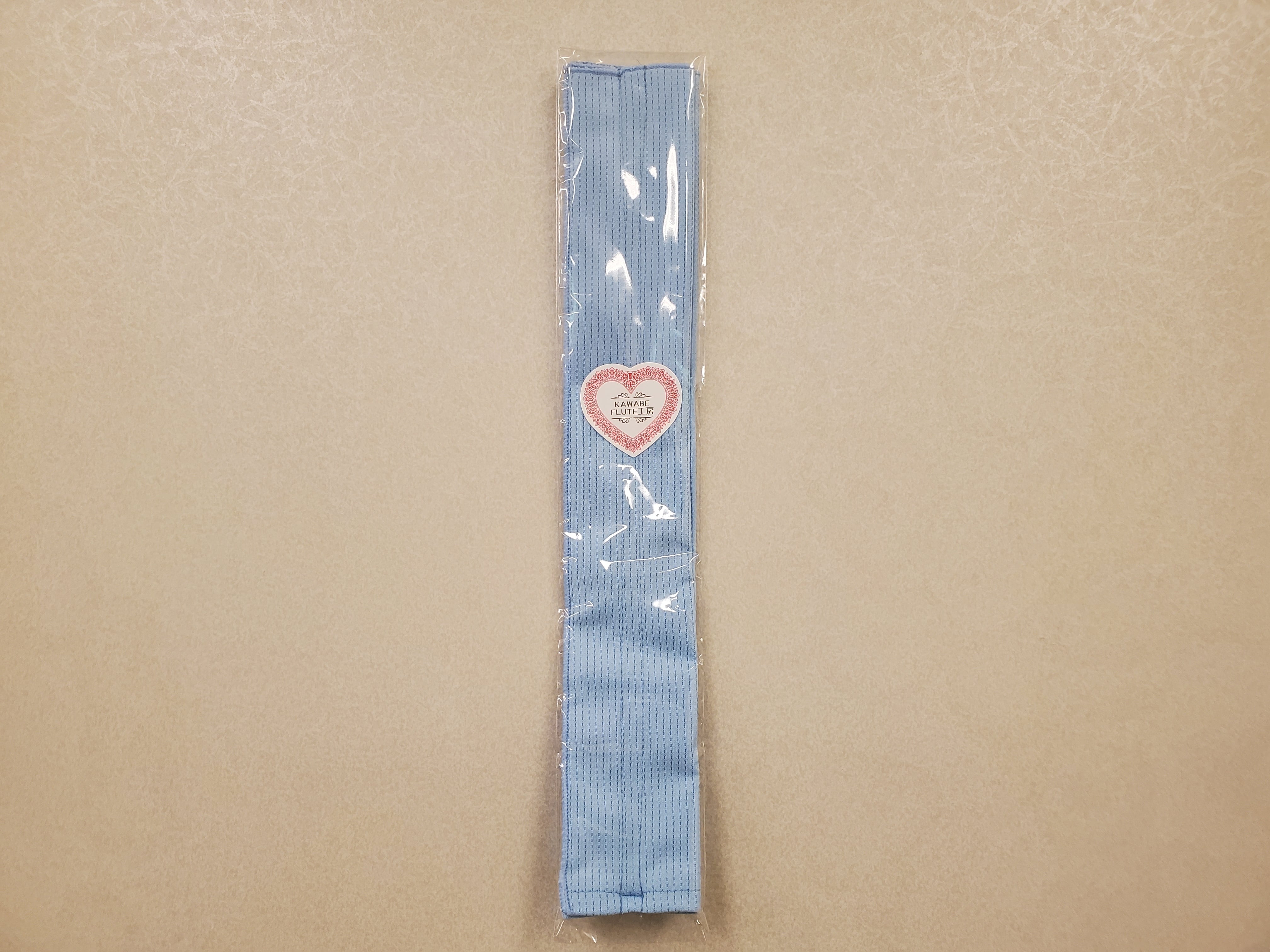 カワベ　フルート用クリーニング形状クロス(スワブ)　ライトブルー