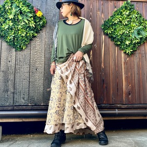 シルク巻きスカート9011