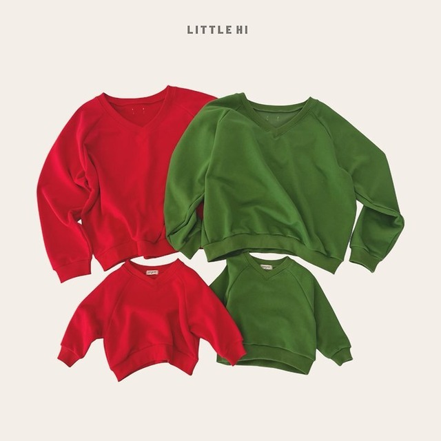 【取寄】LITTEL HI キチVネックMTM｜秋服｜韓国子供服｜26/AT