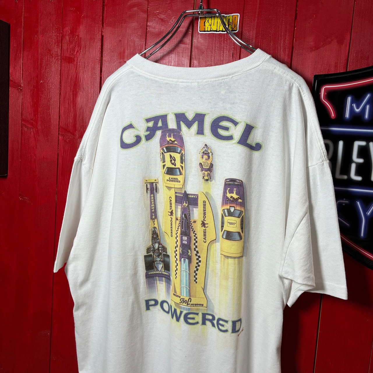 【90s USA】DELTA　CAMEL　RACING　キャメルレーシングTシャツ　タバコTシャツ　企業