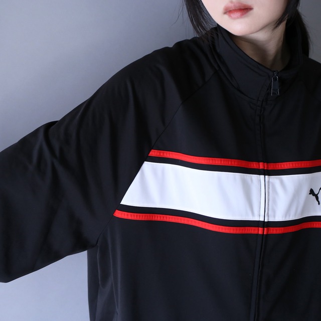 "PUMA" switching line design XXL over silhouette track jacket