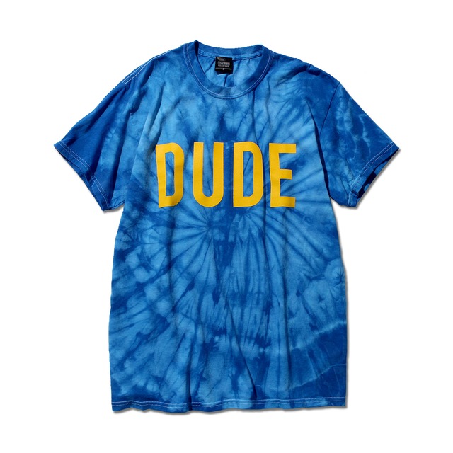 【STAY DUDE COLLECTIVE】"DUDE" Tie Dye SS Tee 21SS (BLUE)