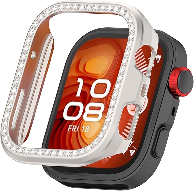 CIOODDW for Huawei Watch Fit 4 Pro ケース ダブルダイヤモンド
