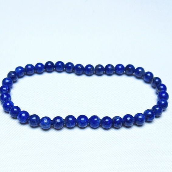 ラピスラズリ ブレスレット 5mm 一点物 メール便可 [M便 1/10] 111-48324
