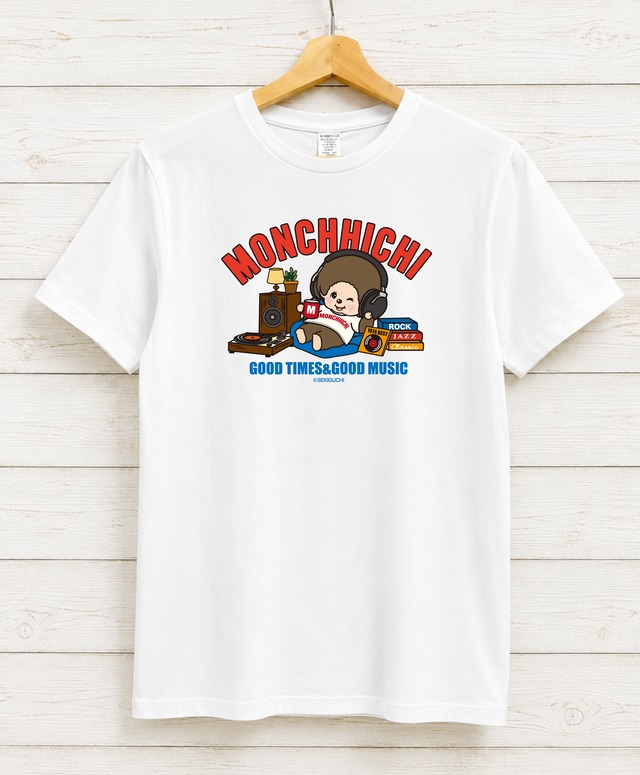 モンチッチ おそろいTシャツ MUSIC ホワイト | burlyオフィシャル通販