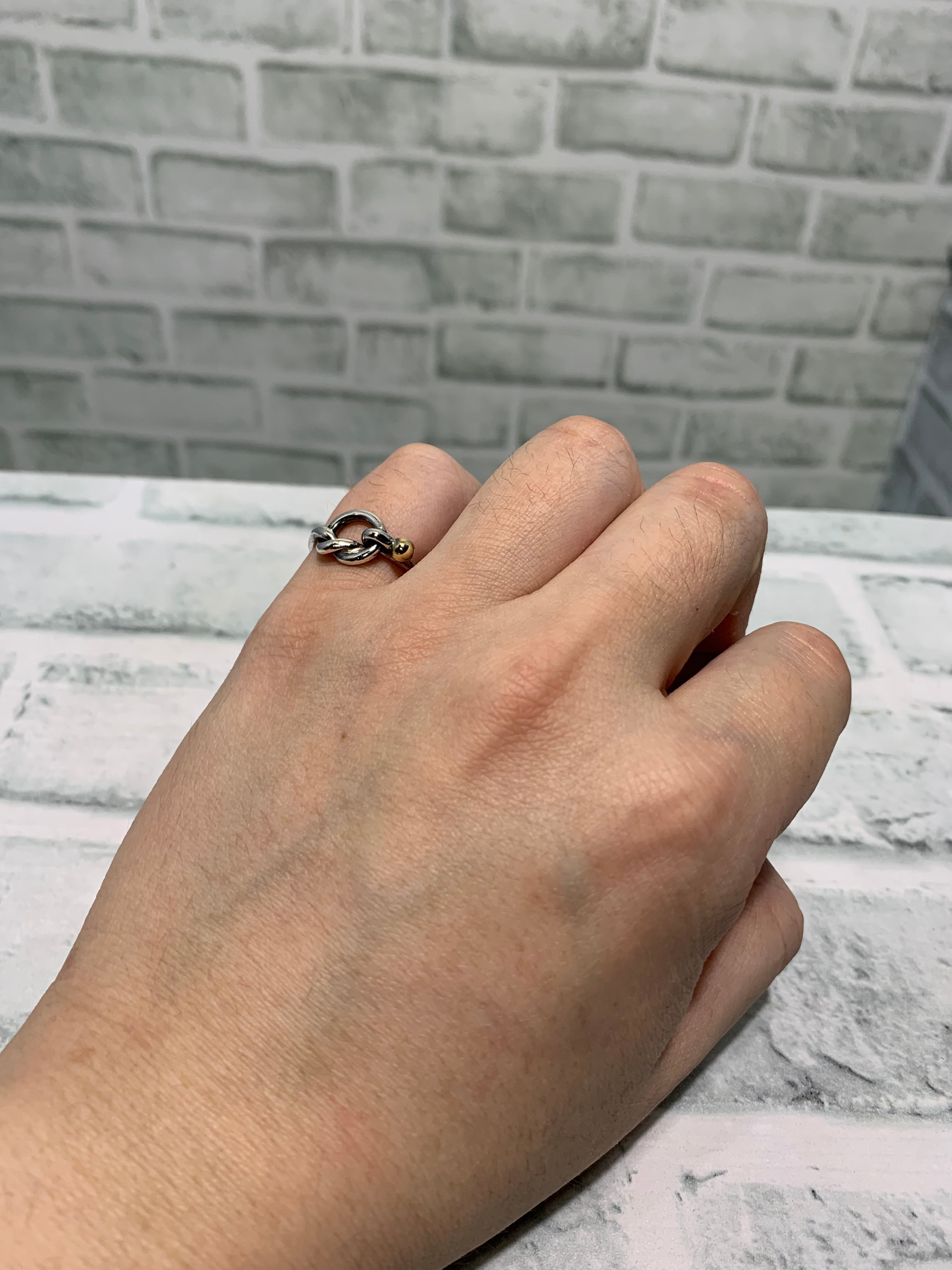 初期 ヴィンテージティファニー コンビ ラブノット リング 18K | PAY ID