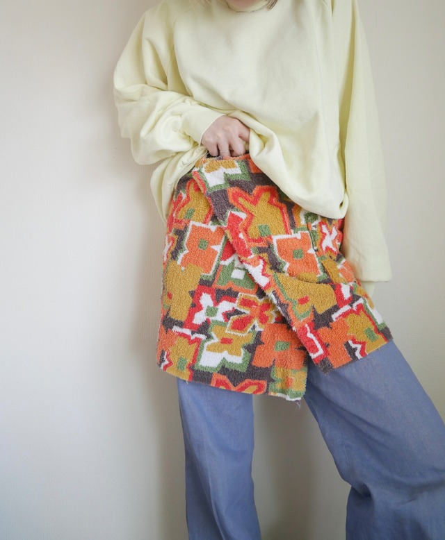 Flower pale tone skirt