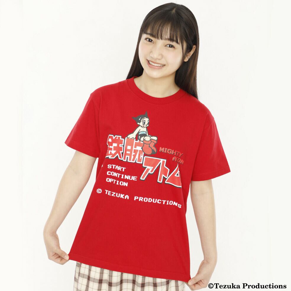 鉄腕アトム 8-bit Title Tシャツ -RED-  / GAMES GLORIOUS