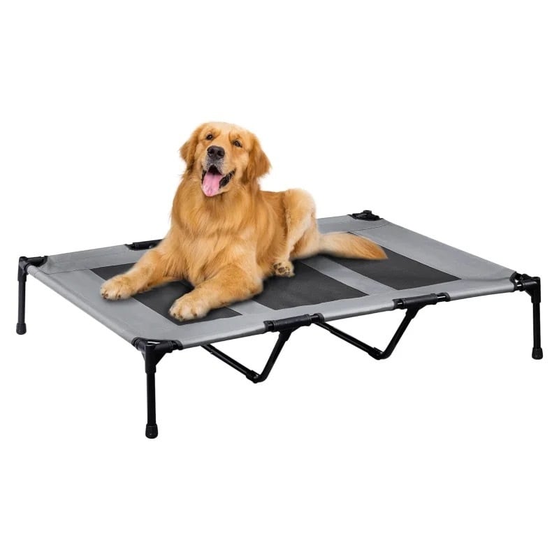 ペットベット スチールベッド 大型犬サイズ 室内 室外 キャンプ