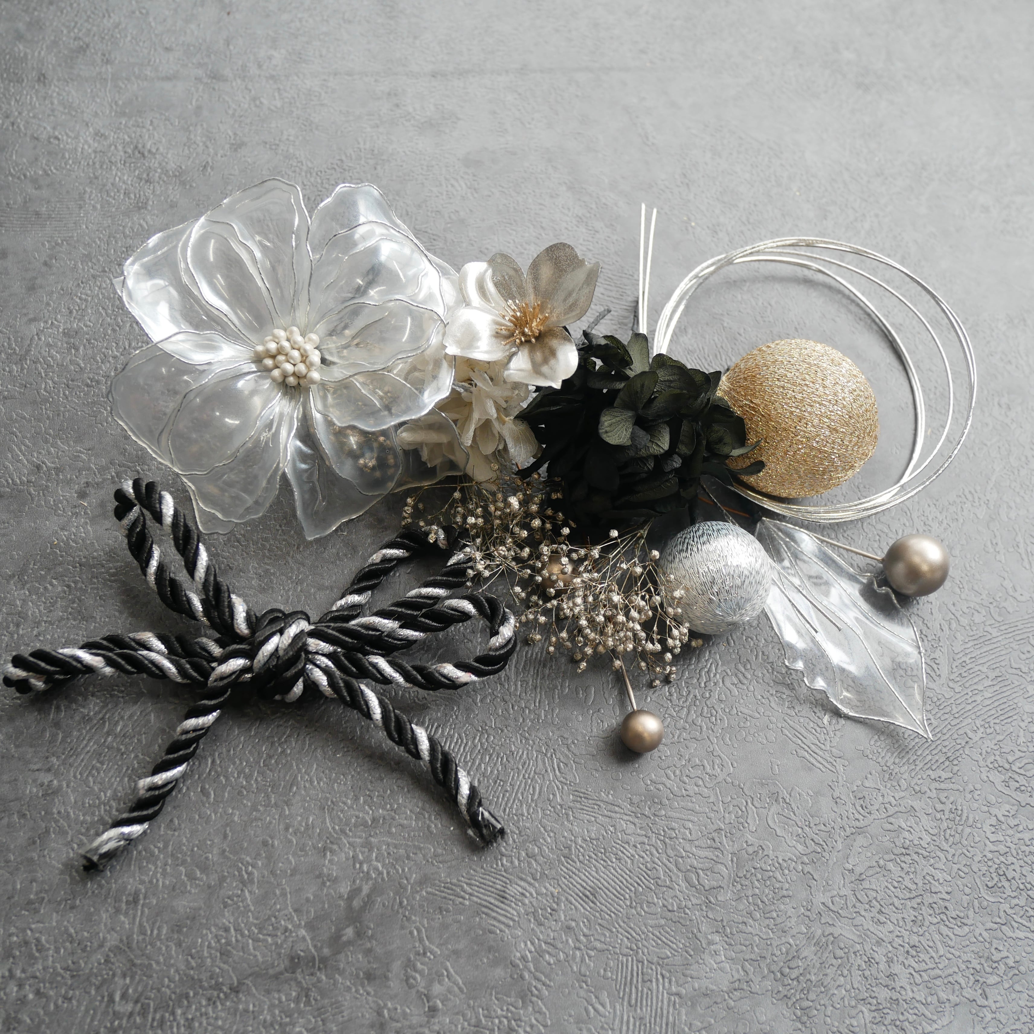 A006 アメリカンフラワー 髪飾り 成人式 卒業式 結婚式 前撮り 袴 色打