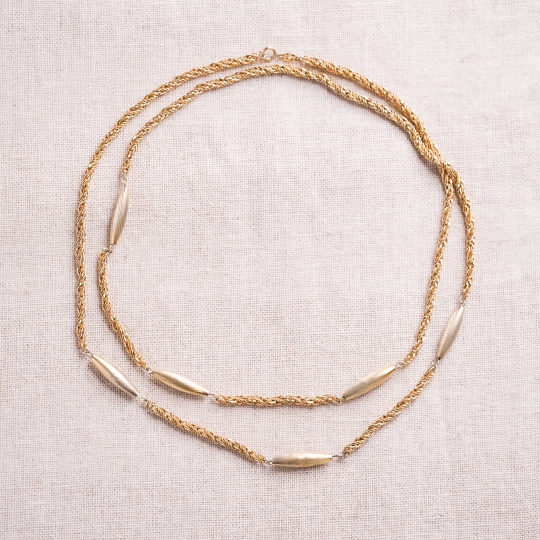 Valentine's Day Marche: Grusse double strand necklace