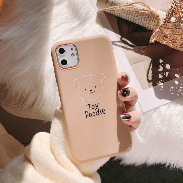 【iPhoneケース】cute dog brown [sc35]