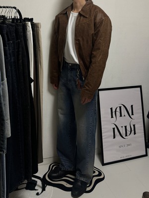 Ray Washed Light  Bomber Jacket (4color)