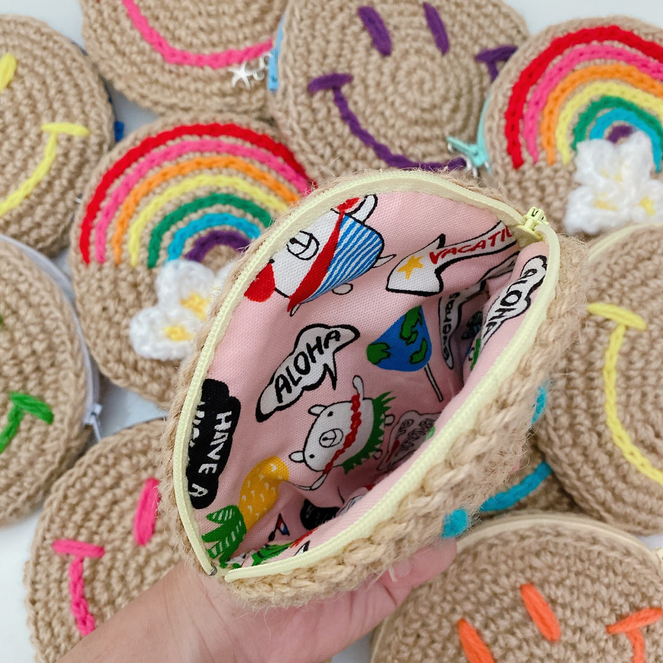 スマイル＆レインボーポーチ（ライトブルー） | SmileLABO