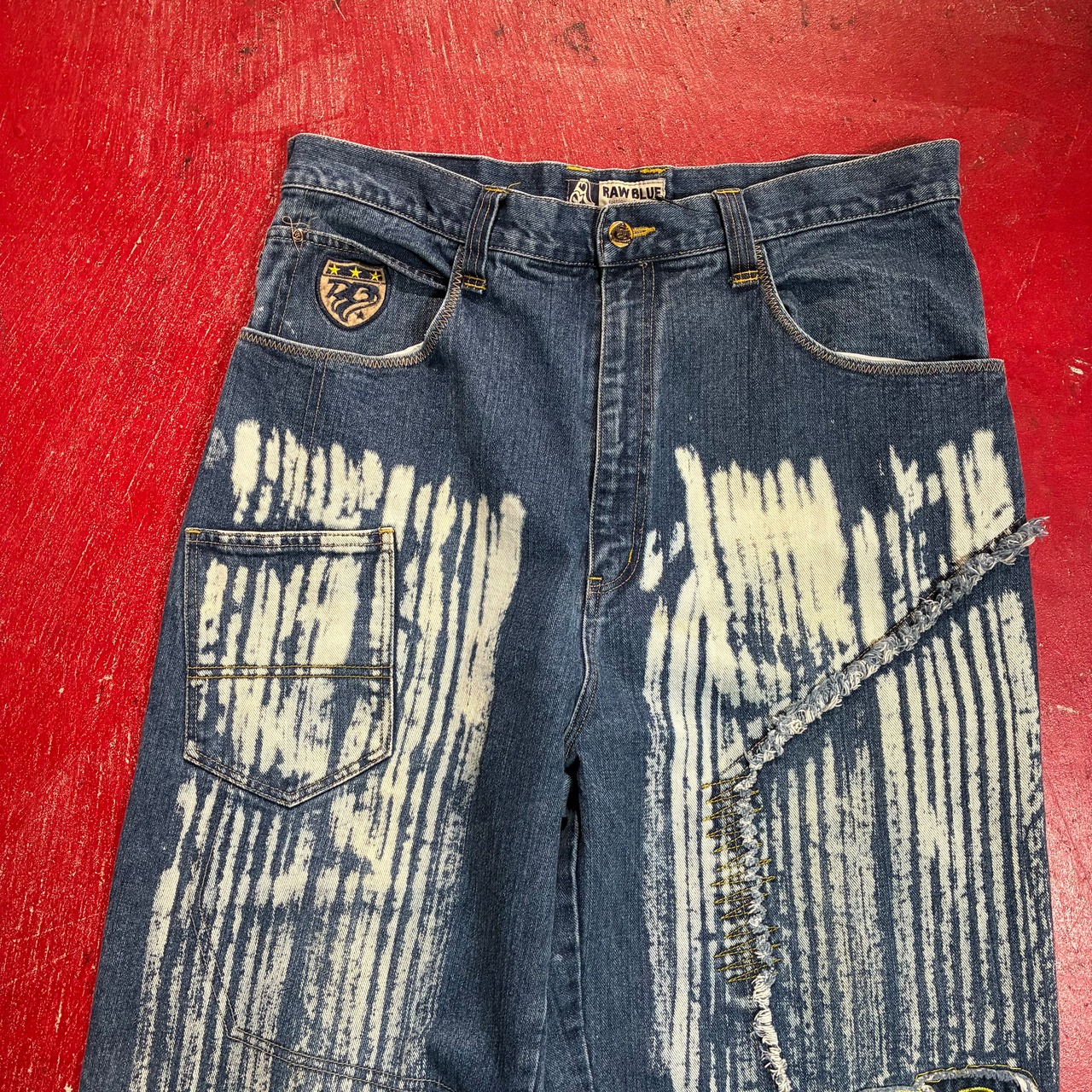 RAW BLUE Hip Hop デニムパンツ　バギーパンツ