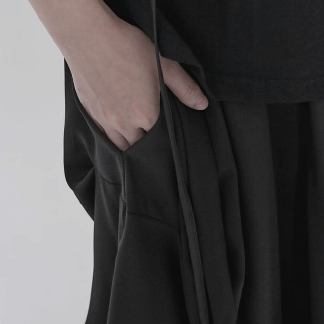 Random drape wide pants C0735