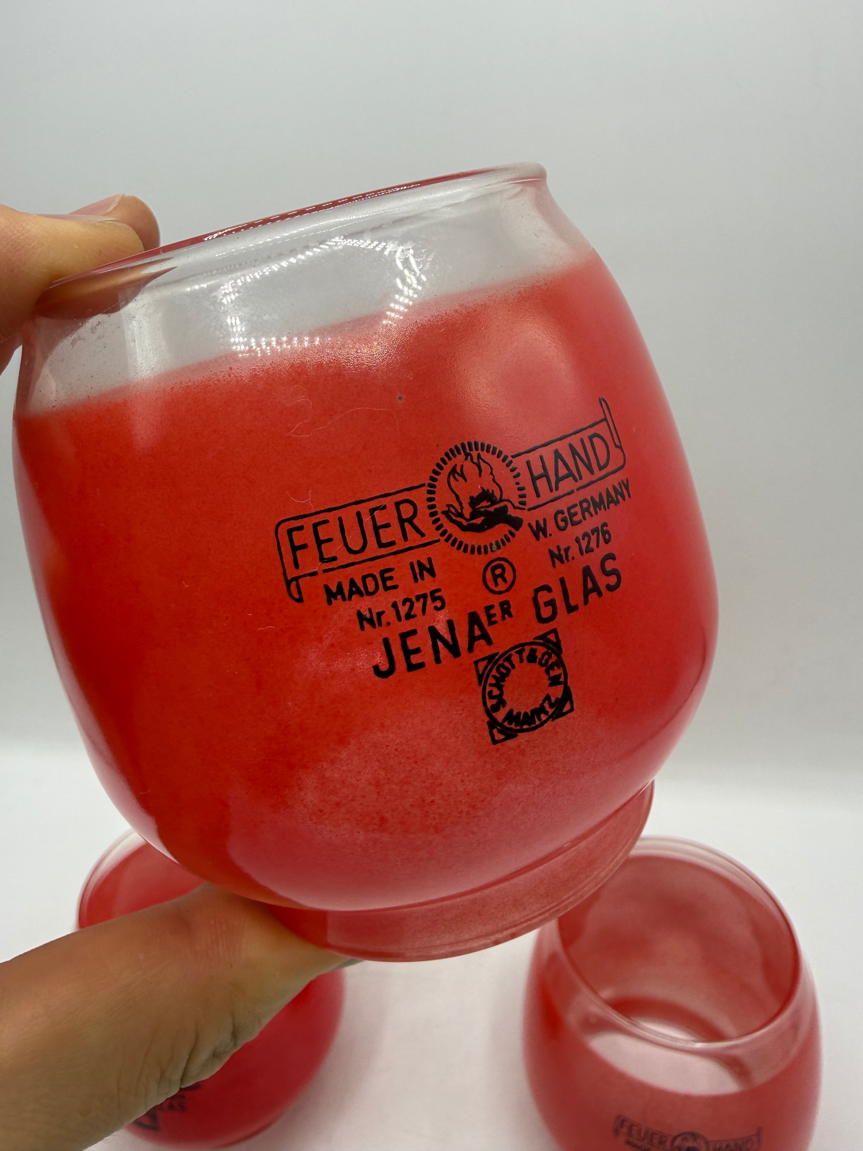 ヴィンテージガラス』FEUERHAND 275/276 JENAER GLAS レッド