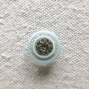 シルバーフラワー×ライトブルー 13㎜