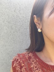 エナメルボールピアス