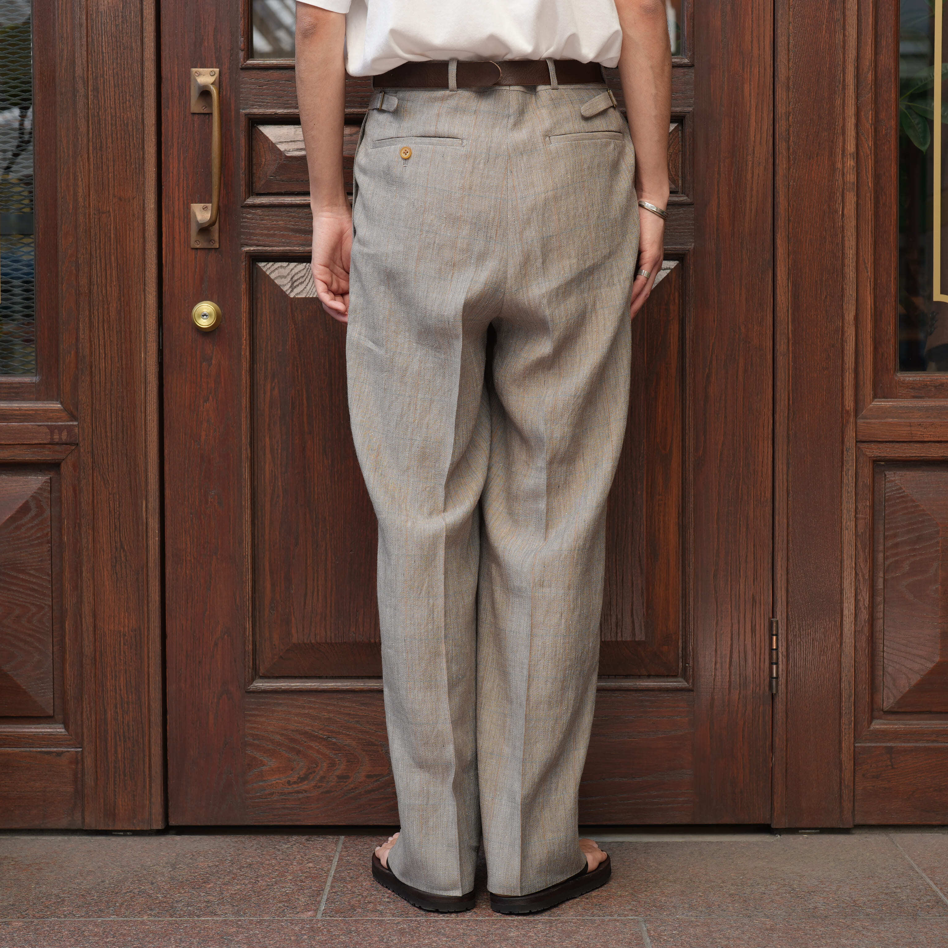 パンツ MAATEE&SONS JEFFERLY GREIGEPANE MAATEE&SONS(マーティーアンドサンズ) 26SS 