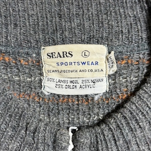 vintage 1960’s SEARS full zip mohair cardigan
