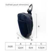 #MILITARY / モデル名:ミリタリー ゴルフボールポーチmidサイズ(ブラック)