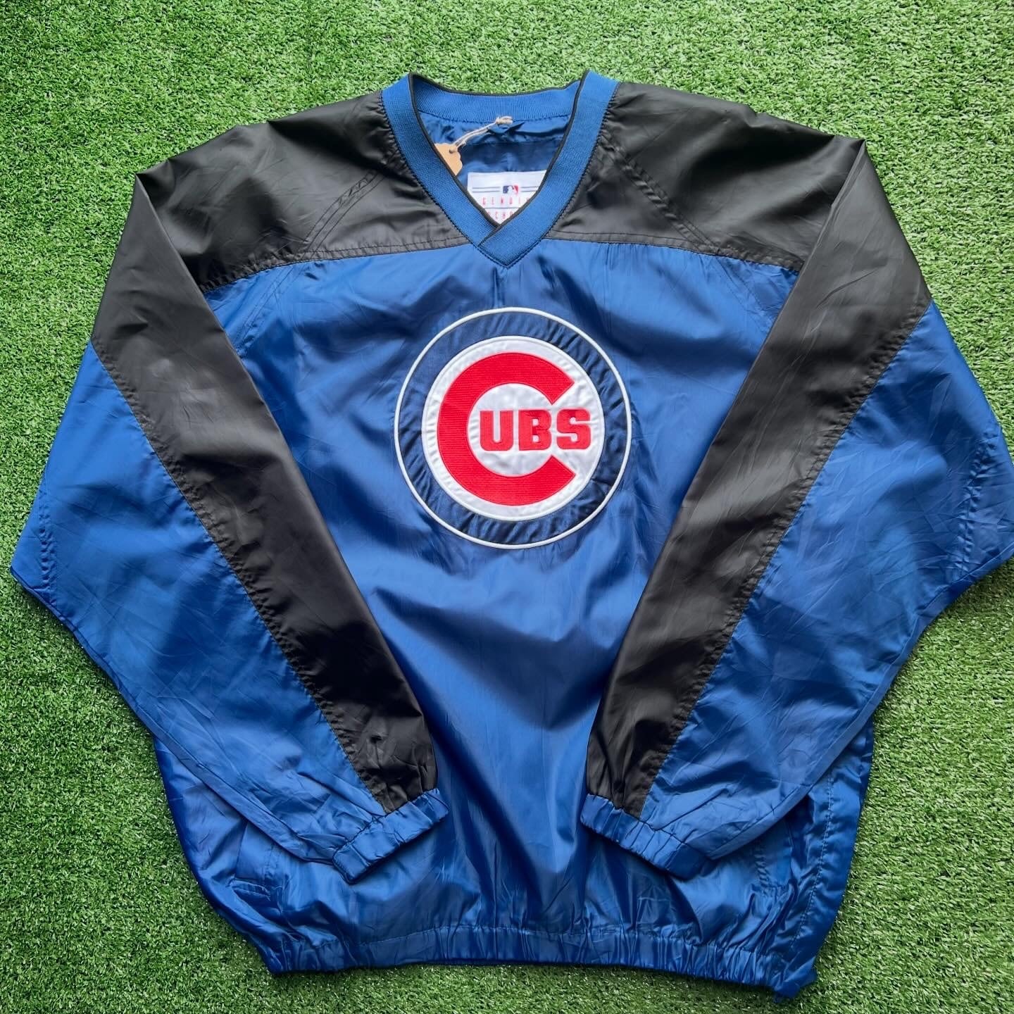 90s~00s Majestic C.インディアンス 大きめ 古着プルジャケット MLB 90~00s シカゴ・カブス プルオーバー ジャケット | 古着屋 SATO-サト-