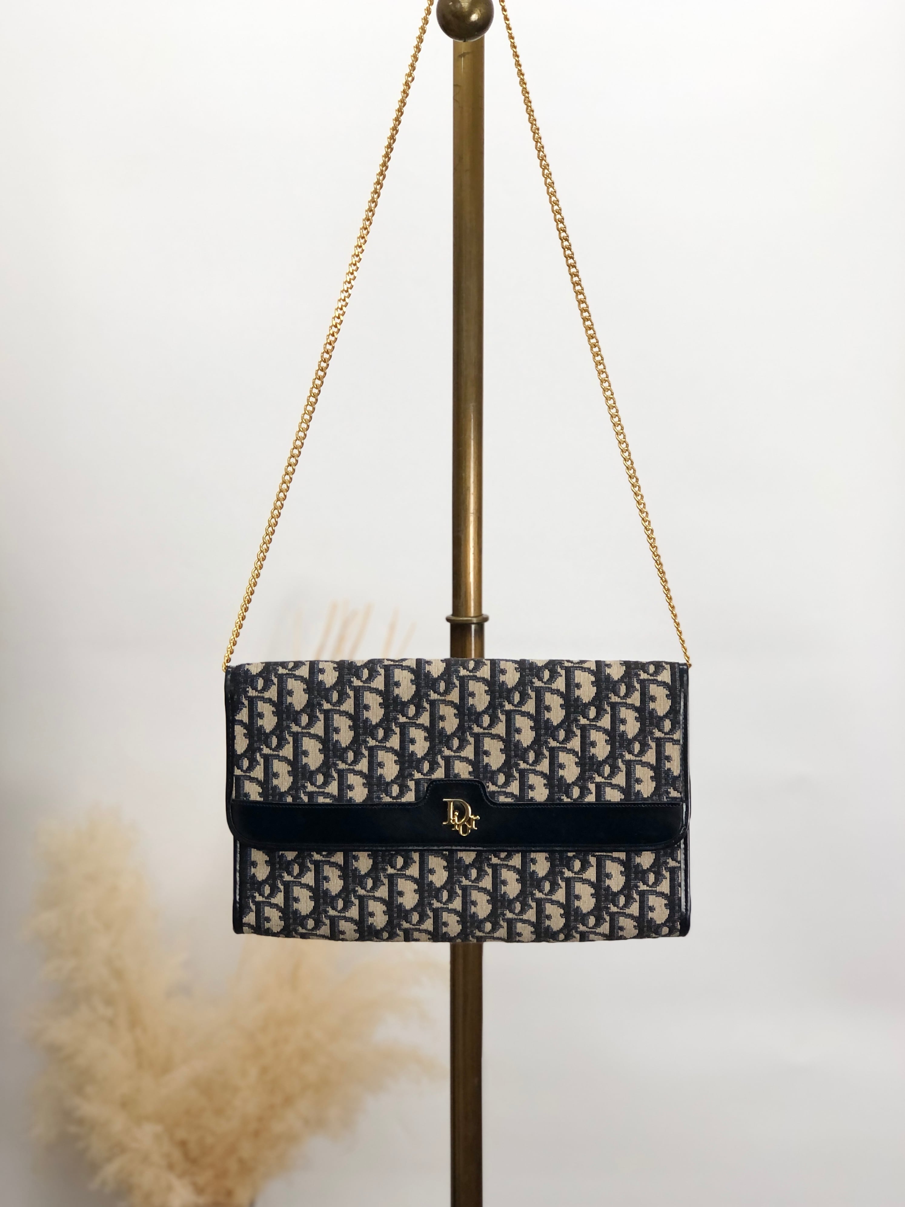 ヴィンテージ✨Christian Dior トロッター チェーンショルダーバッグ Christian Dior クリスチャン ディオール トロッター ショルダー