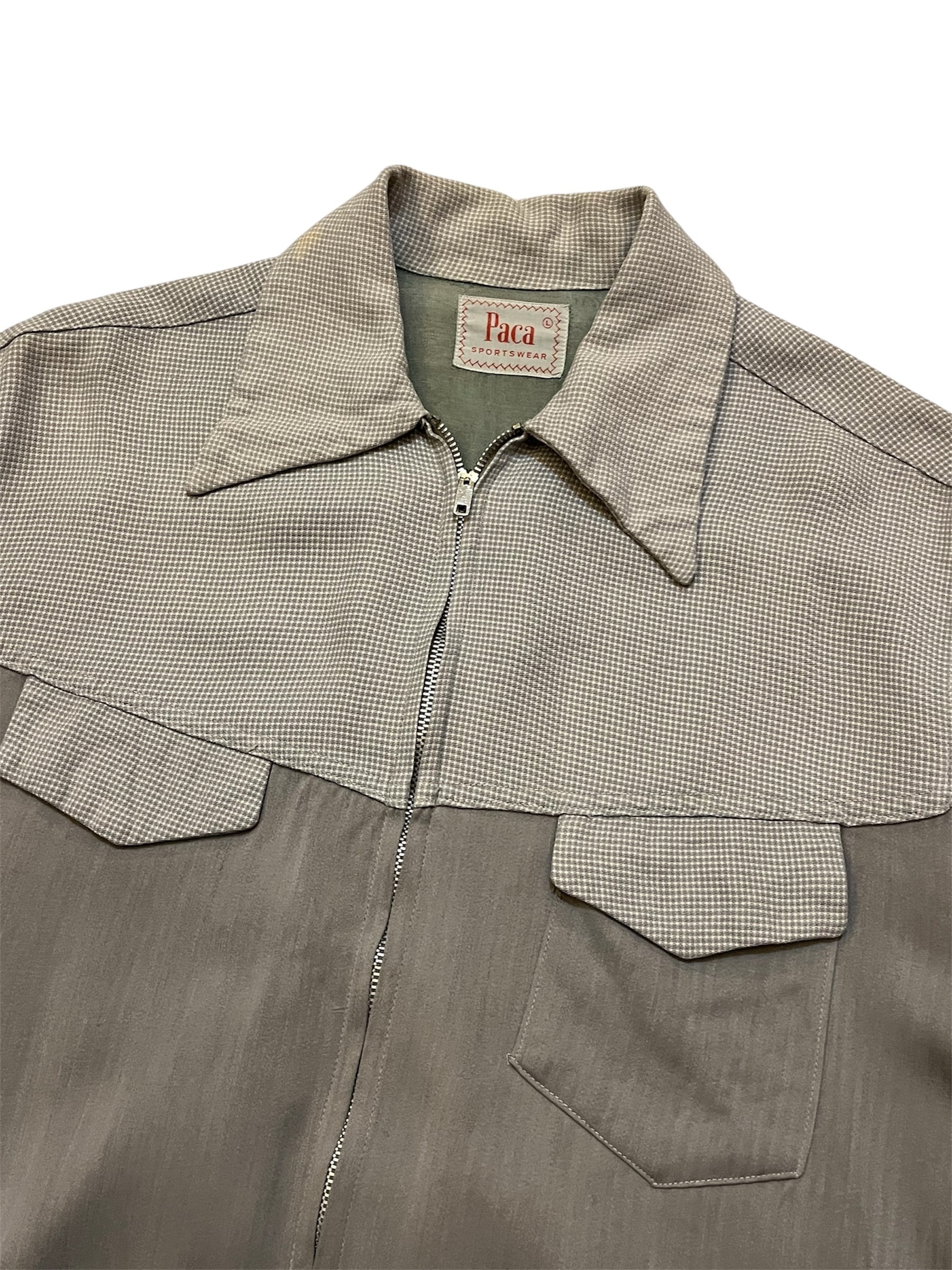 50s PACA Two Tone Rayon Ricky Jacket gabardine jacket 50年代 PACA