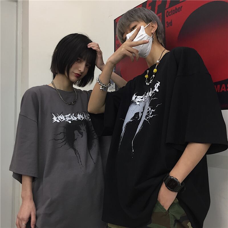 送料無料】KOREA サマーダークルーズTシャツ レディース 夏物 ✭韓国