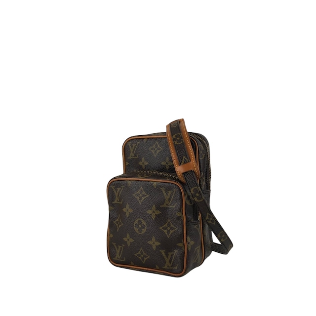 LOUIS VUITTON ルイヴィトン モノグラム ショルダーバッグ ブラウン PVC レザー 旧アマゾン vintage ヴィンテージ オールド zvucr2