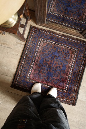 【982-B】Vintage Afghan Baluch rug 1970's
