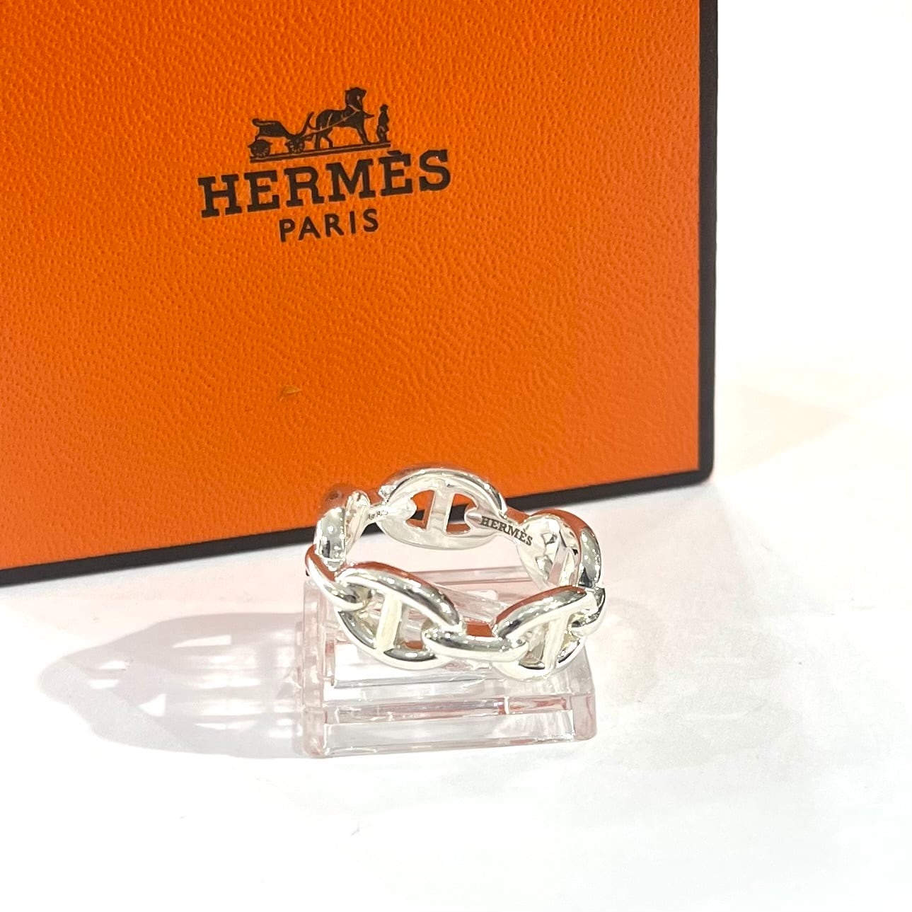 HERMÈS】【約15号55】2627 エルメス アンシェネ シェーヌダンクル