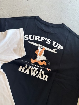 LIFE is × MAPUAコラボsurf's up フルカラービックシルエットTシャツ ¥7,200+tax