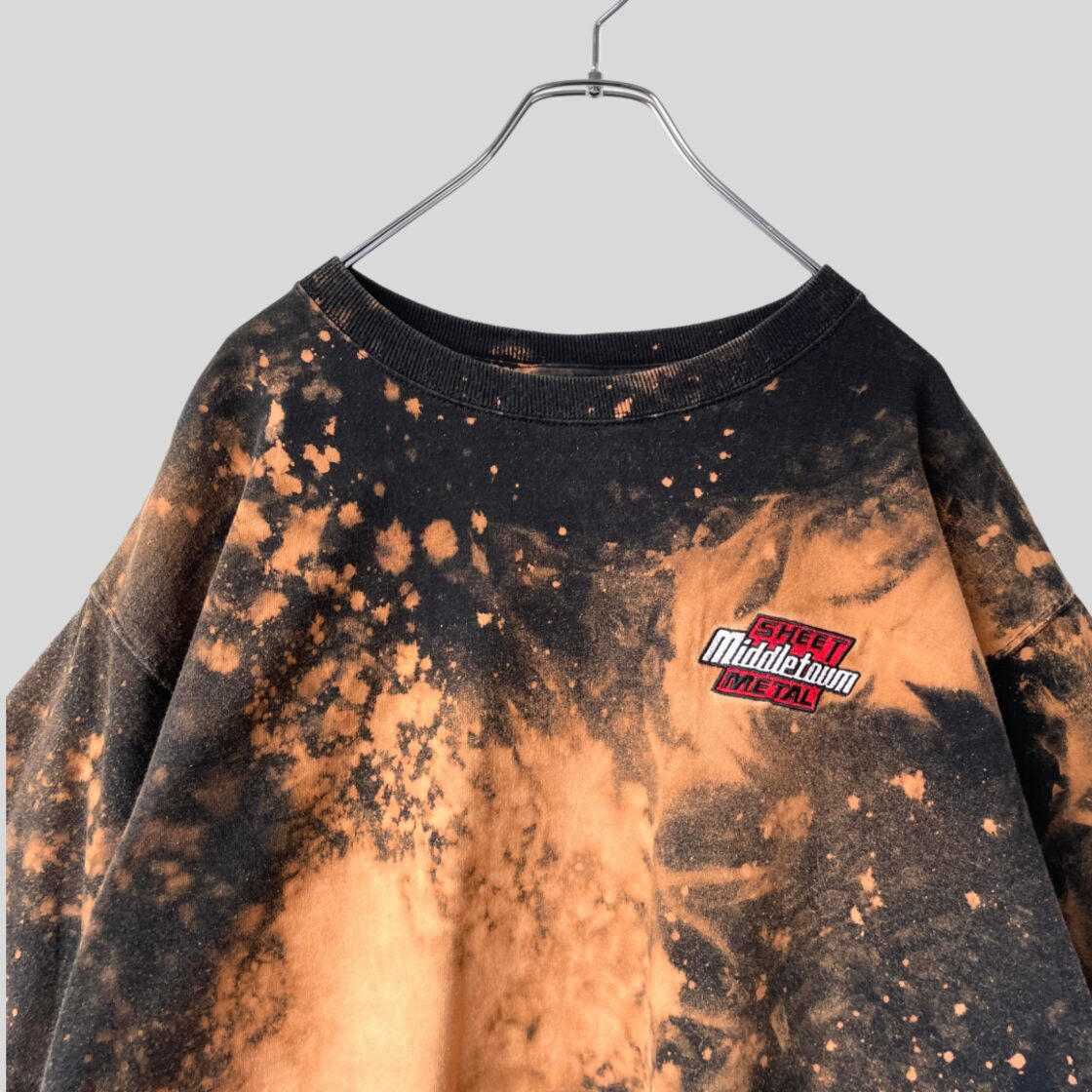 Bleached T-shirt / 古着 ブリーチ リメイク 刺繍Tシャツ | Pay ID
