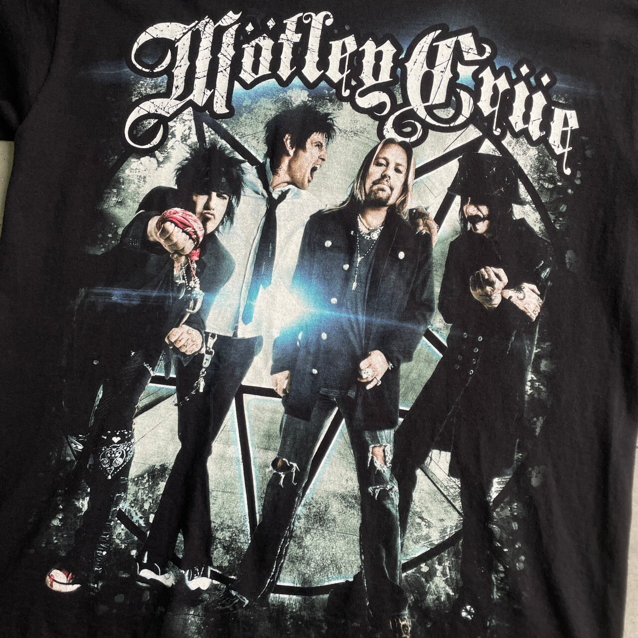 Motley Crue モトリー・クルー 2012 ツアー バンドTシャツ メンズM 古着 両面プリント バックプリント ブラック  黒【Tシャツ】【FSS2308-50a】 | cave 古着屋【公式】古着通販サイト