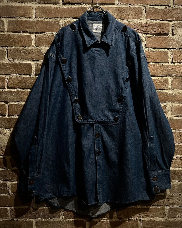 【Caka act3】70's “Rockmount Ranch Wear”Vintage Loose Denim Cavalry L/S Shirt