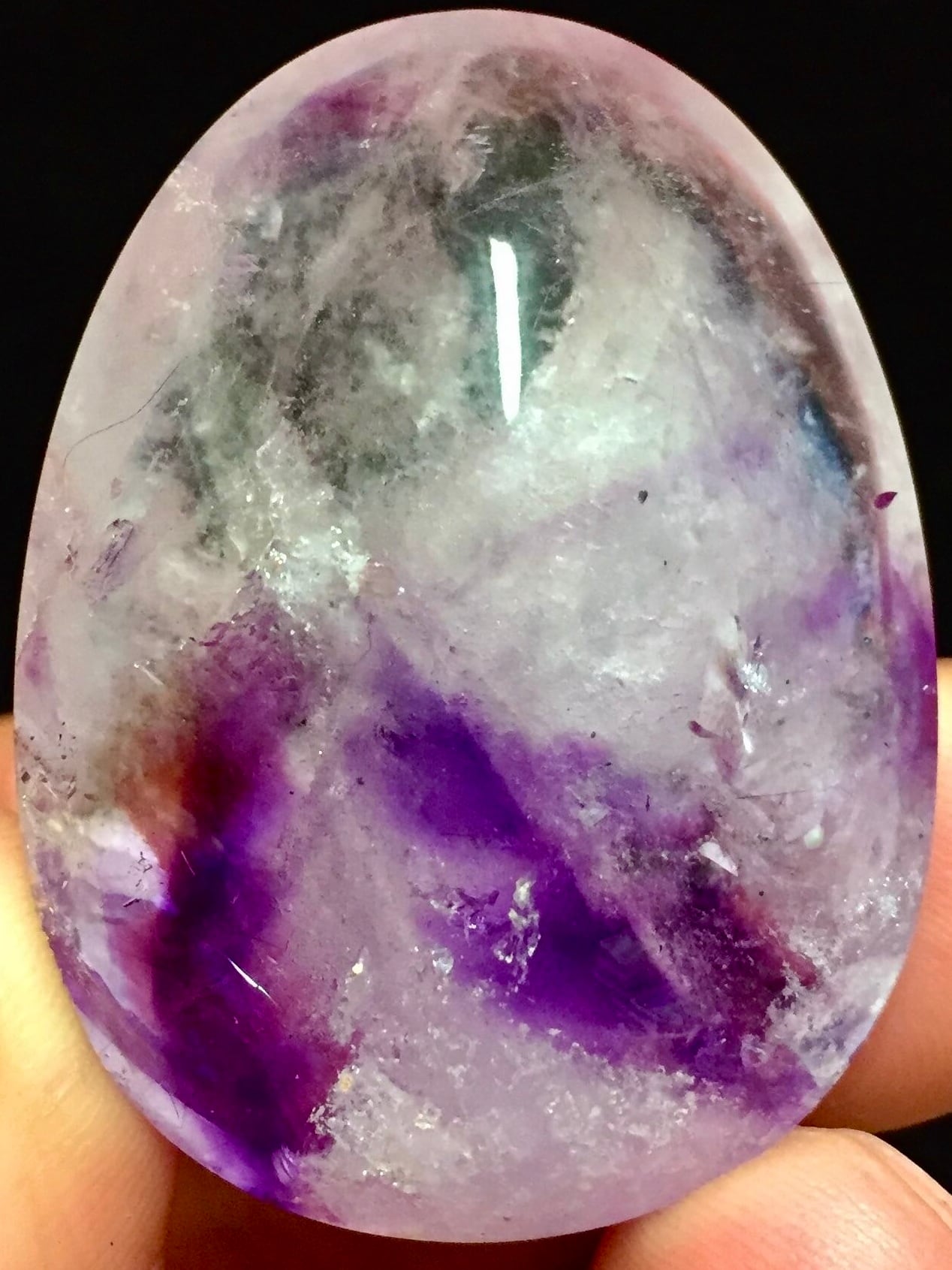 9) 美品!「アメジスト・エレスチャル」ルース