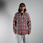 ヴィンテージシャツとレザージャケットをベースBOWWOWスウェットスタイル